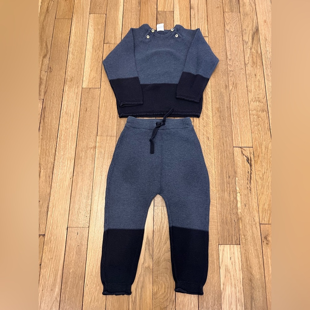 H&M Kids Two-Tone Sweater and Pants Set